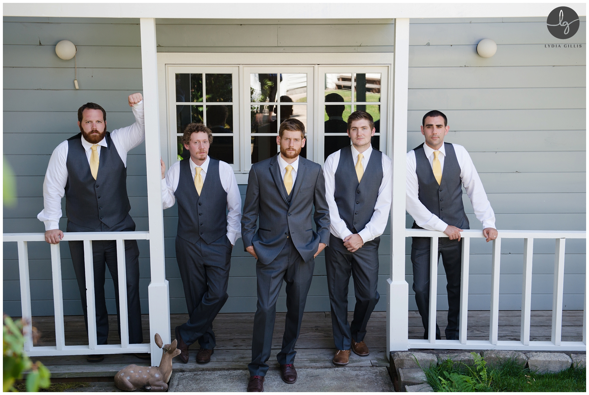 Mckenzie Oak Ranch Wedding, Picture of groom and groom's men | Lydia Gillis Photography 