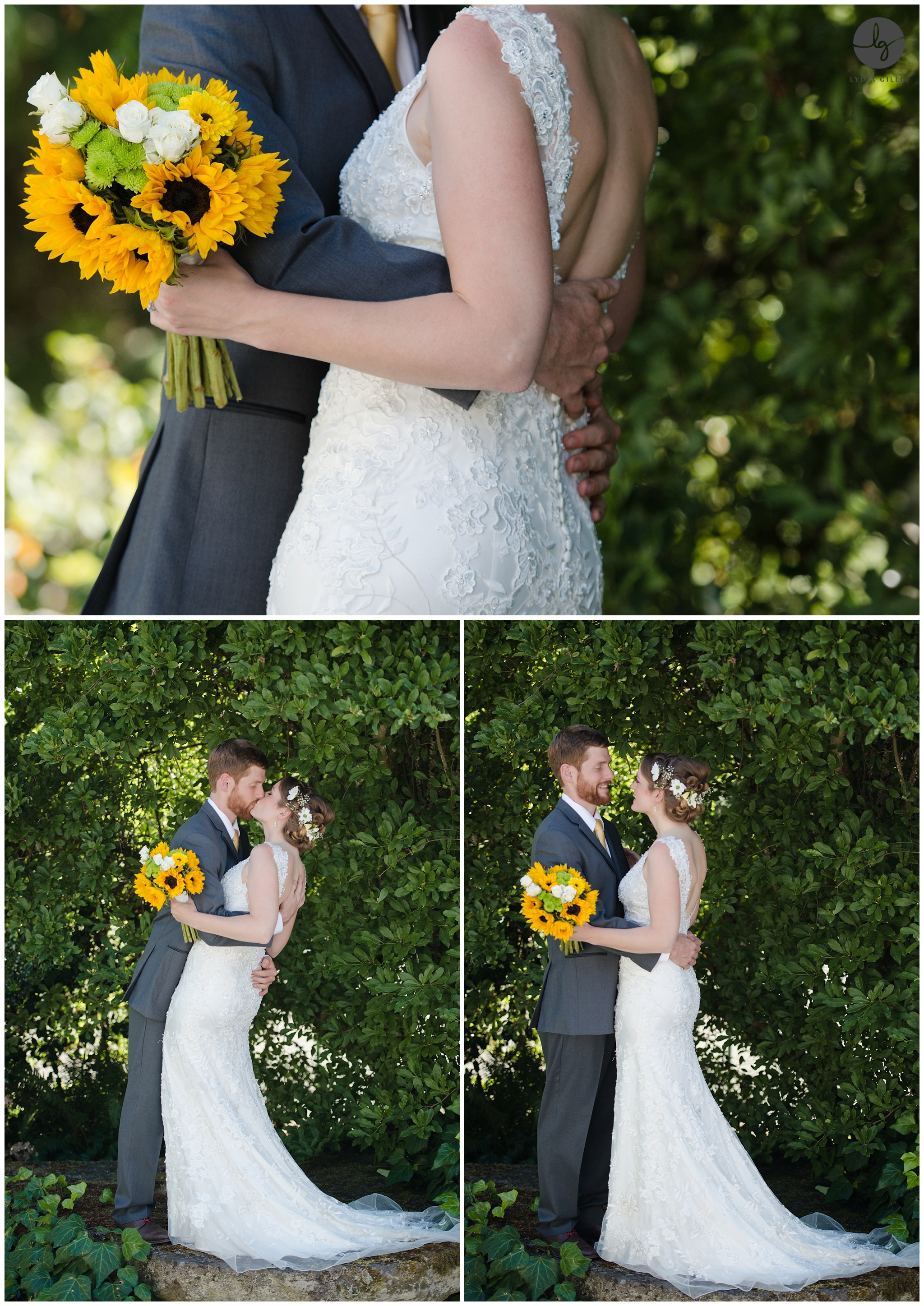 Mckenzie Oak Ranch Wedding,Outdoor wedding picture of bride and groom | Lydia Gillis Photography 
