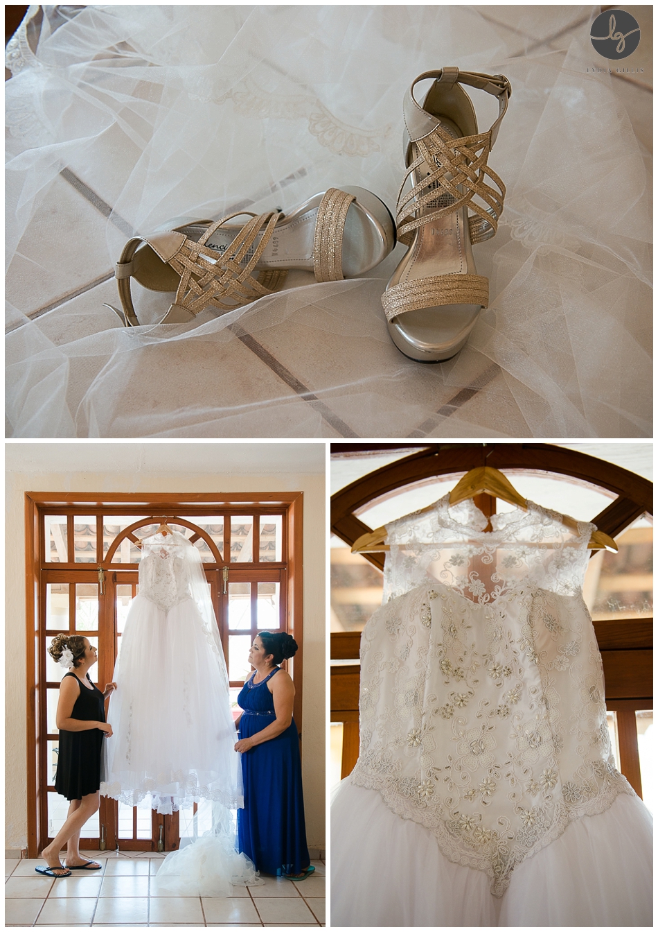 Destination Wedding Photographer , Picture of details, the wedding dress