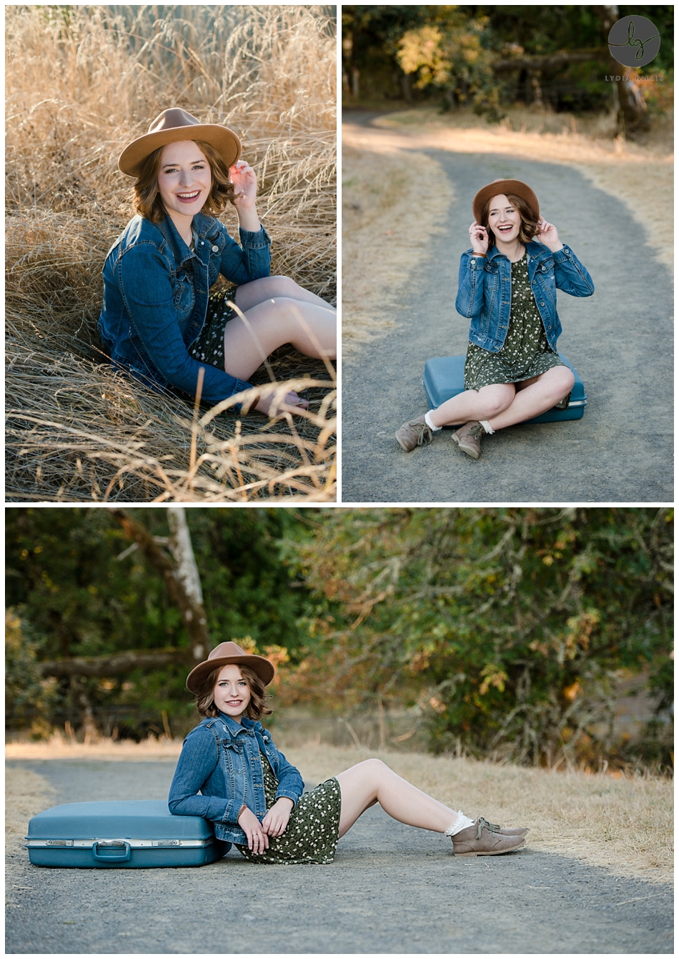 senior pictures on a natural setting