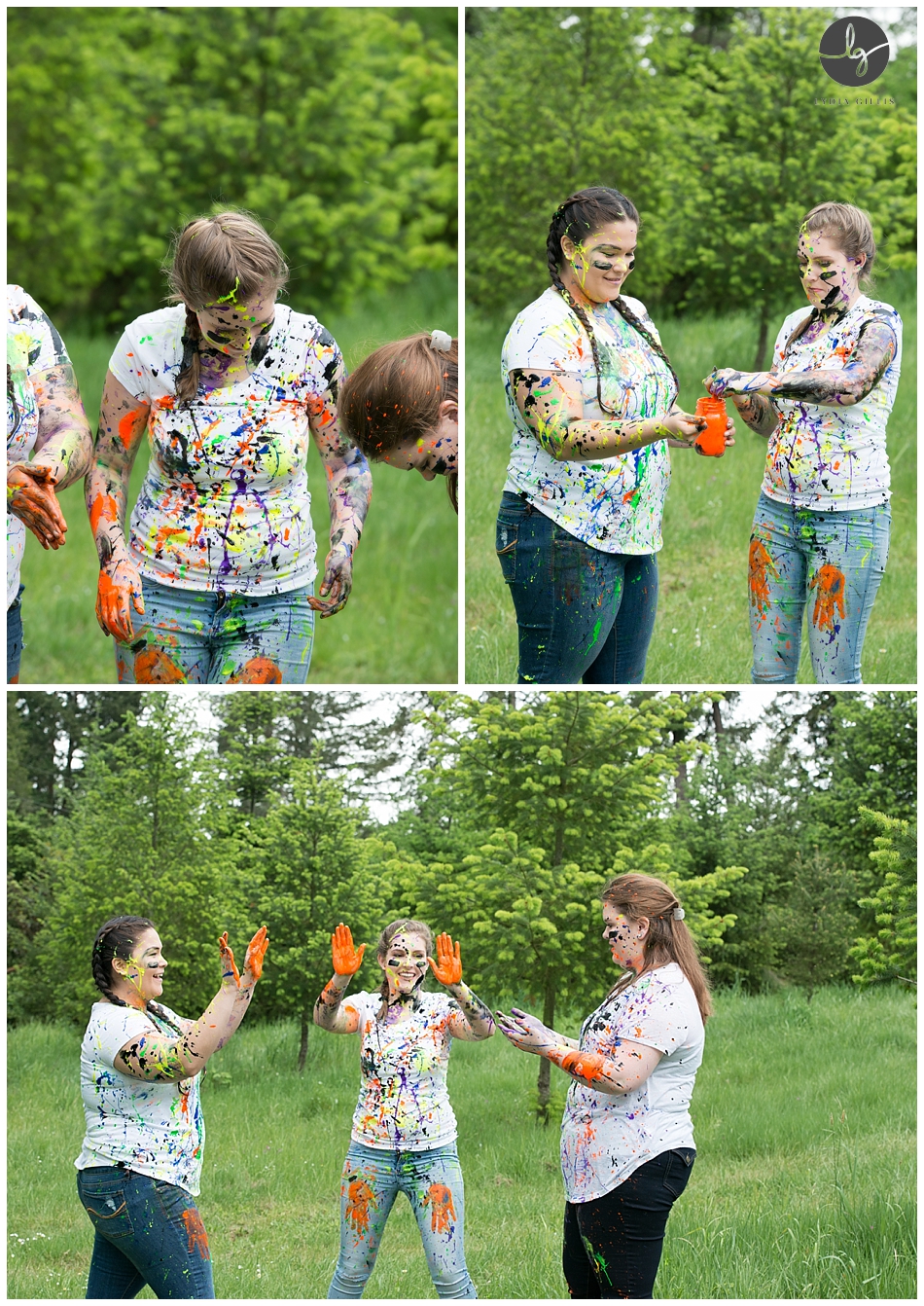 Paint fight photos in Eugene