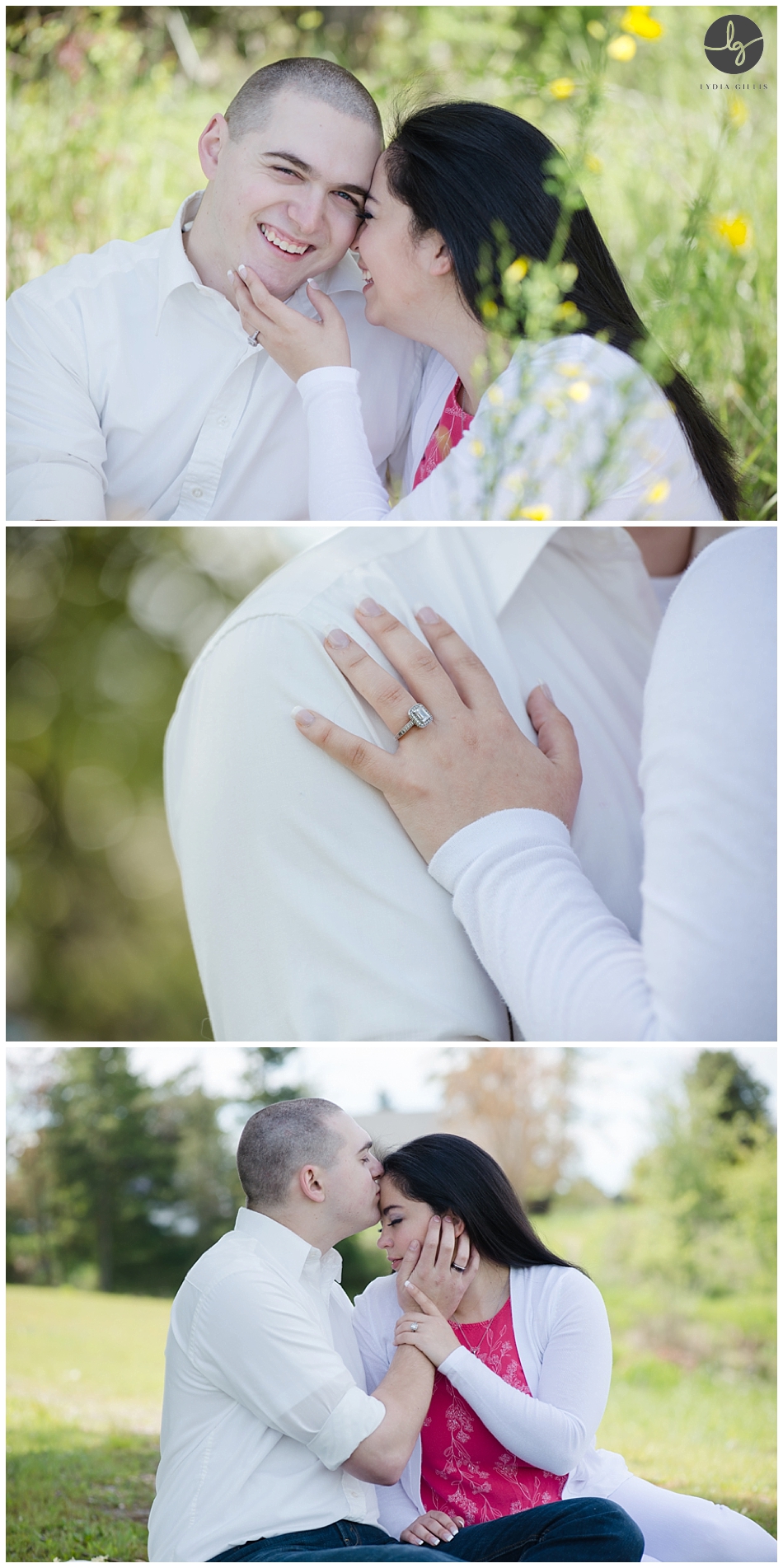 Outdoor engagement pictures in Eugene
