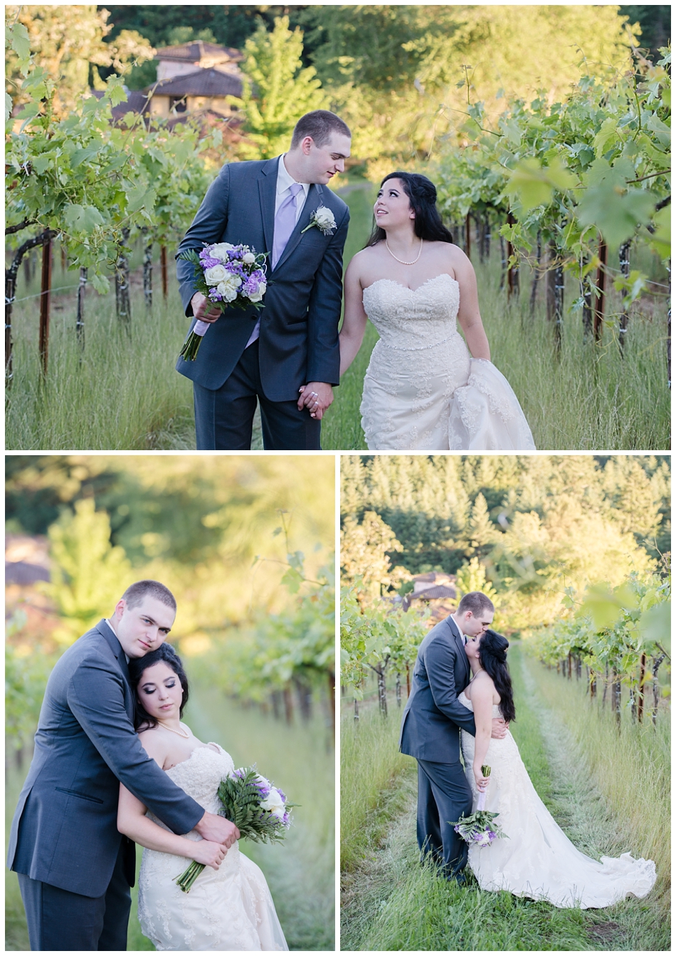 Pfeiffer Winery Wedding, Bride and Groom