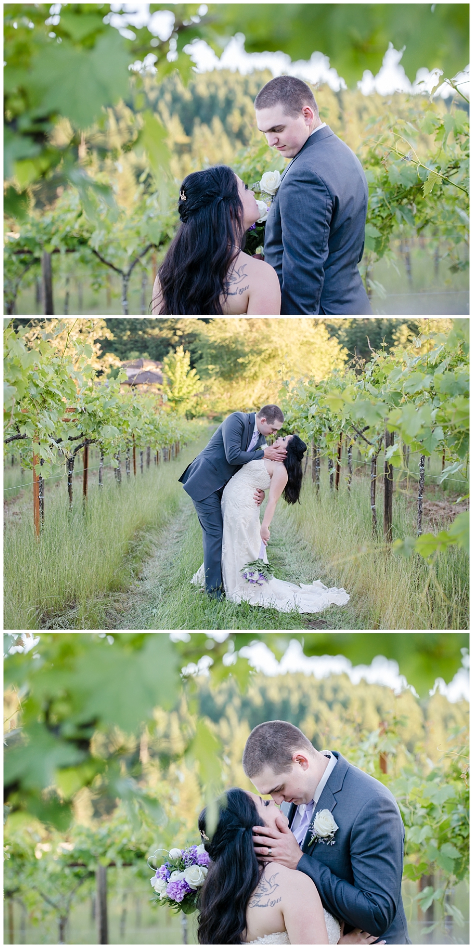 Pfeiffer Winery Wedding, Bride and Groom