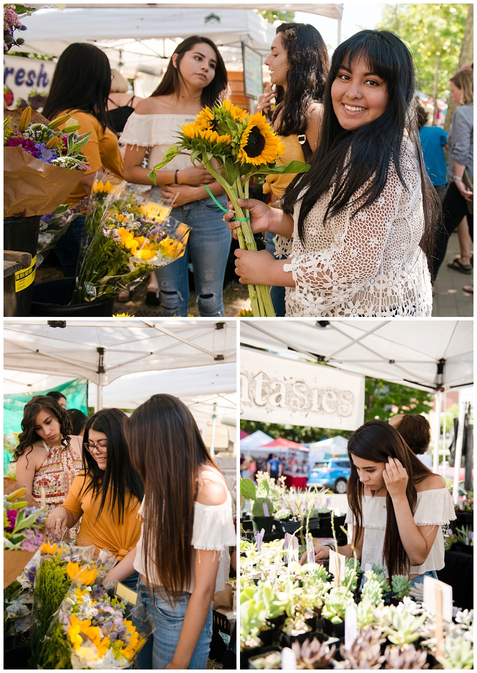 Eugene Saturday Market, picture of flowers