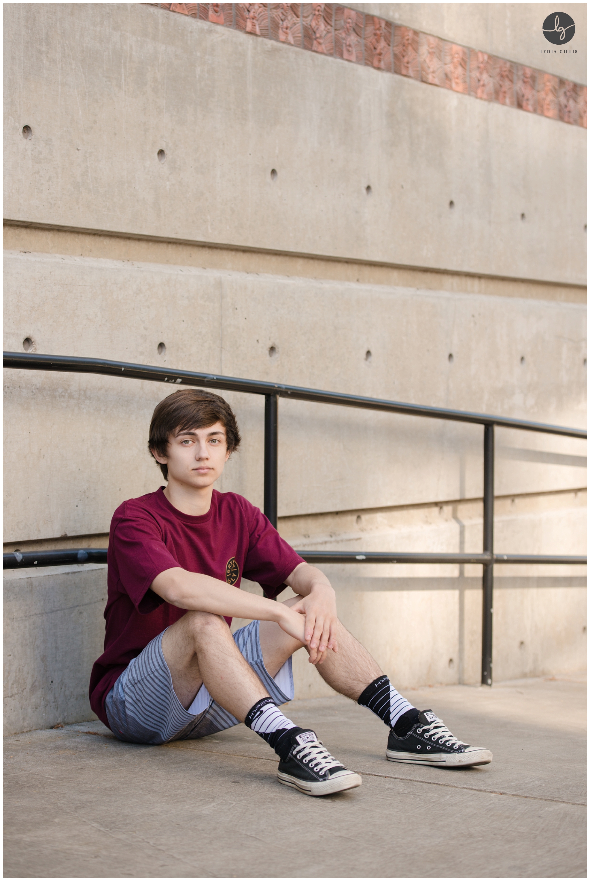 urban style senior pictures of boy , photographed by Eugene senior photographer, Lydia Gillis