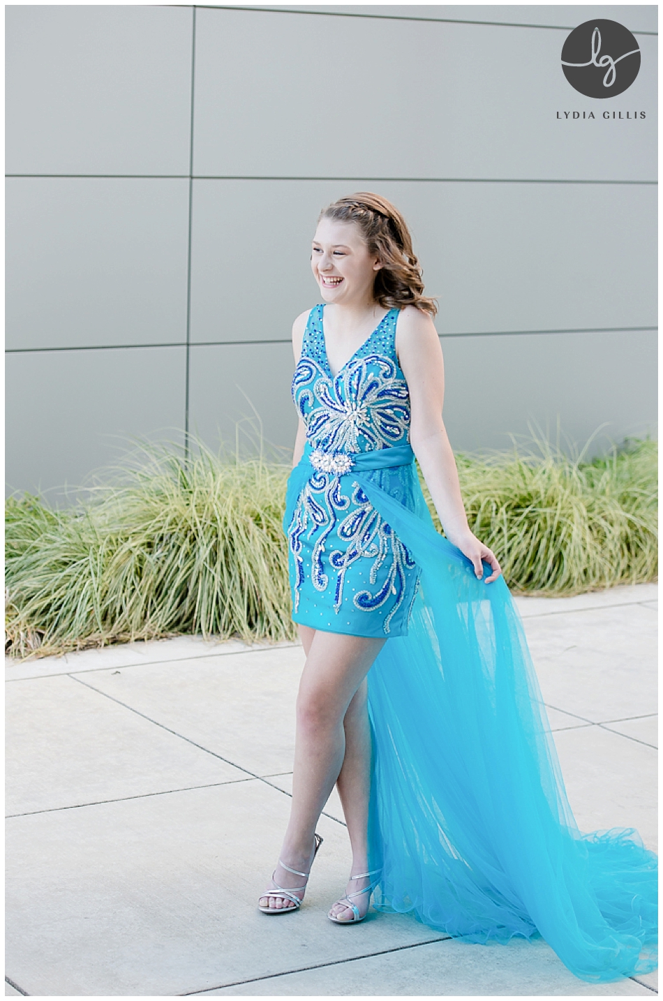 Prom Dress, teal prom dress  eugene senior photographer