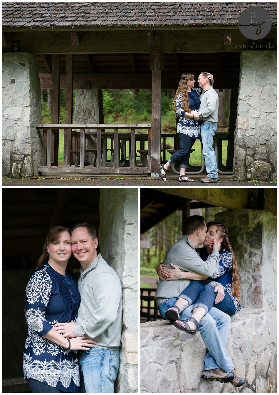 engagement pictures at the beautiful silver falls photographed by eugene wedding photographer, Lydia Gillis 