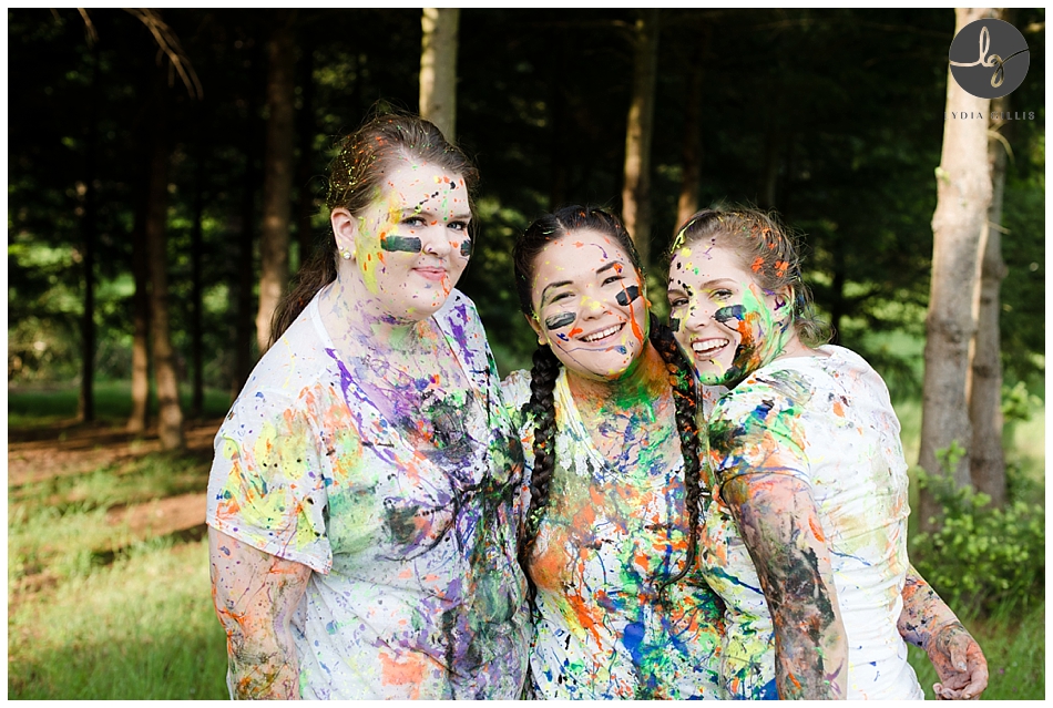 Paint fight photos in Eugene, paint fight photo session